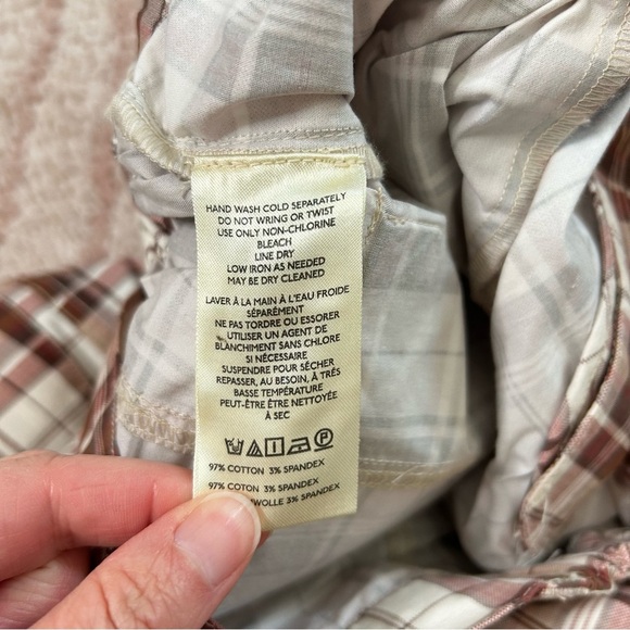 NWT Anthropologie Pilcro Slim Plaid Cargo Capris 90's Style Y2K Style Size Small - Picture 5 of 14